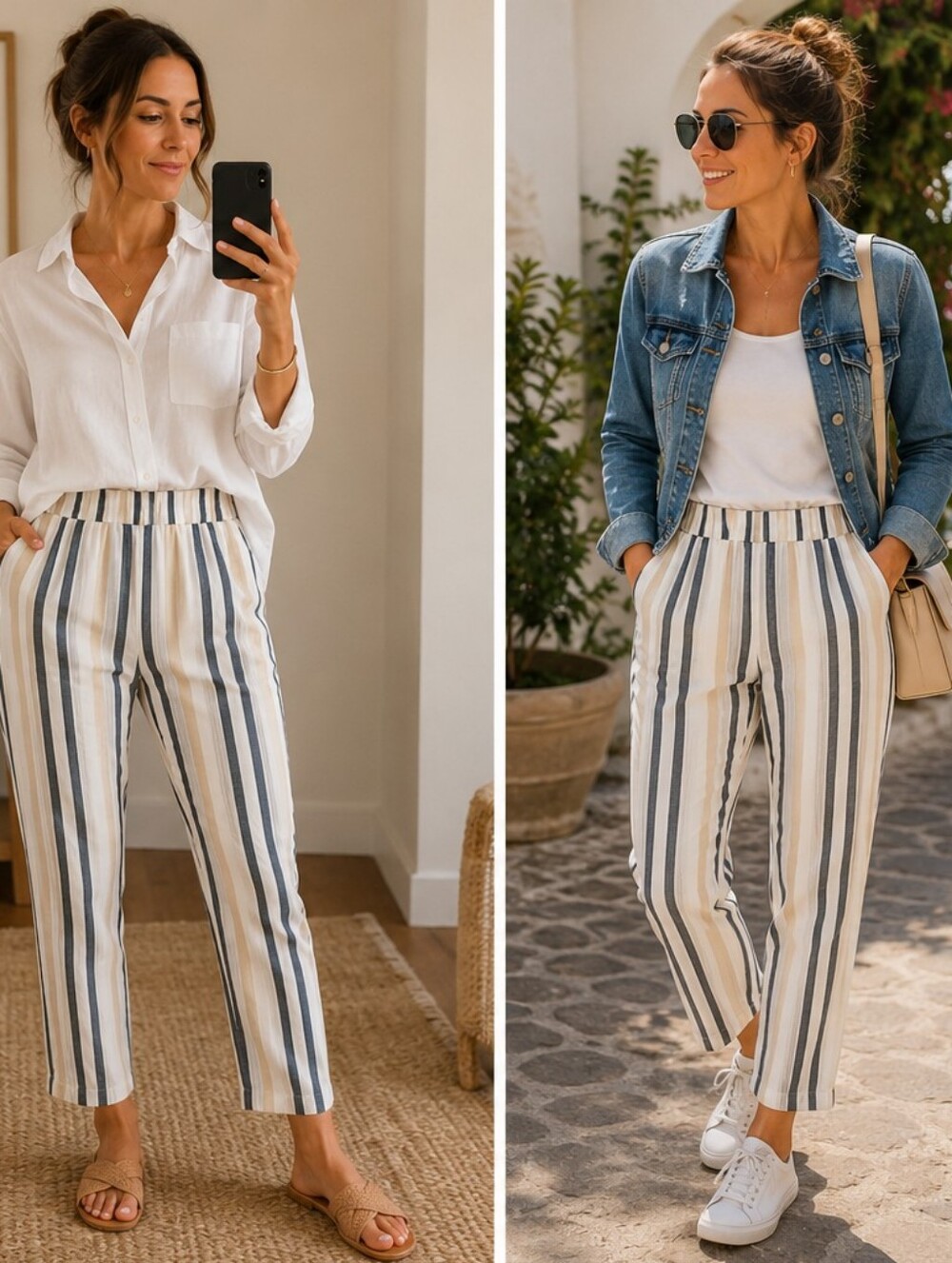 SOHO LINEN STRIPED PANTS 👖